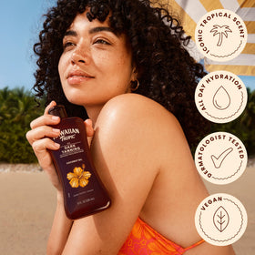 Hawaiian Tropic Dark Tanning Oil packaging details