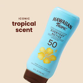 Hawaiian Tropic Everyday Active SPF 50 Sunscreen Lotion back view