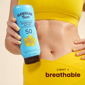 Hawaiian Tropic Everyday Active SPF 50 Sunscreen Lotion side view