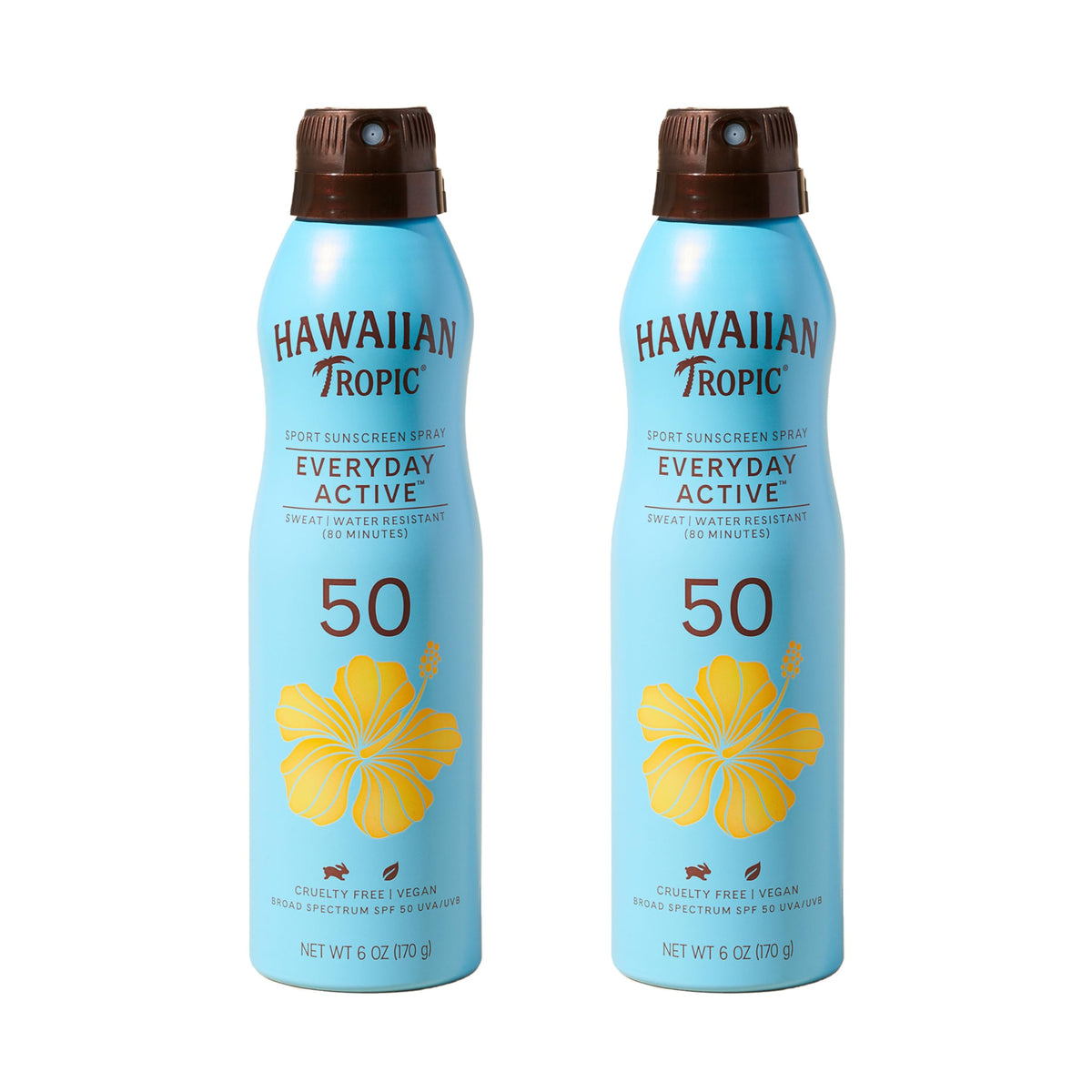 Hawaiian Tropic Everyday Active SPF 50 Sunscreen Spray front view