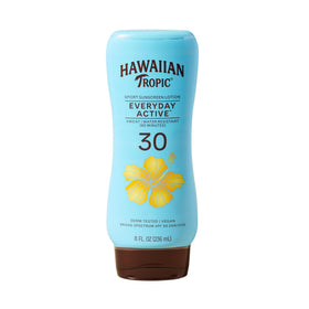 Hawaiian Tropic Island Sport Sunscreen Lotion front view, 8 oz bottle