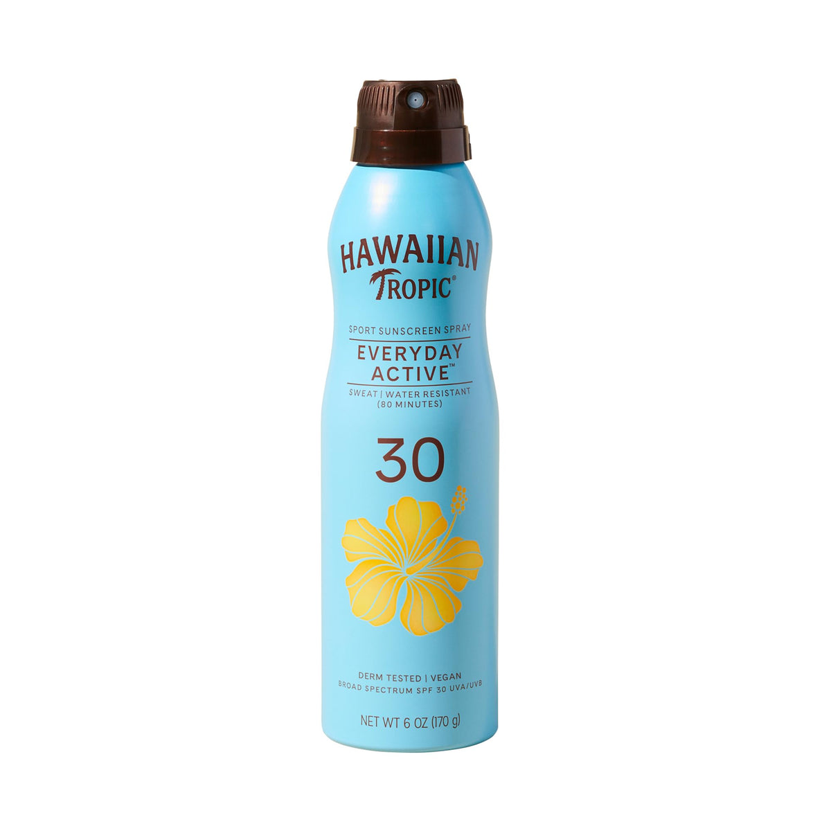 Hawaiian Tropic Island Sport Sunscreen Spray 6 oz front view