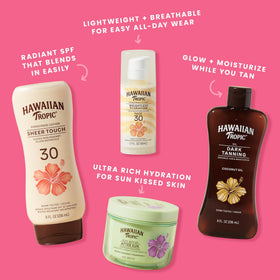 Hawaiian Tropic Mineral Powder Sunscreen Brush SPF 30 in hand