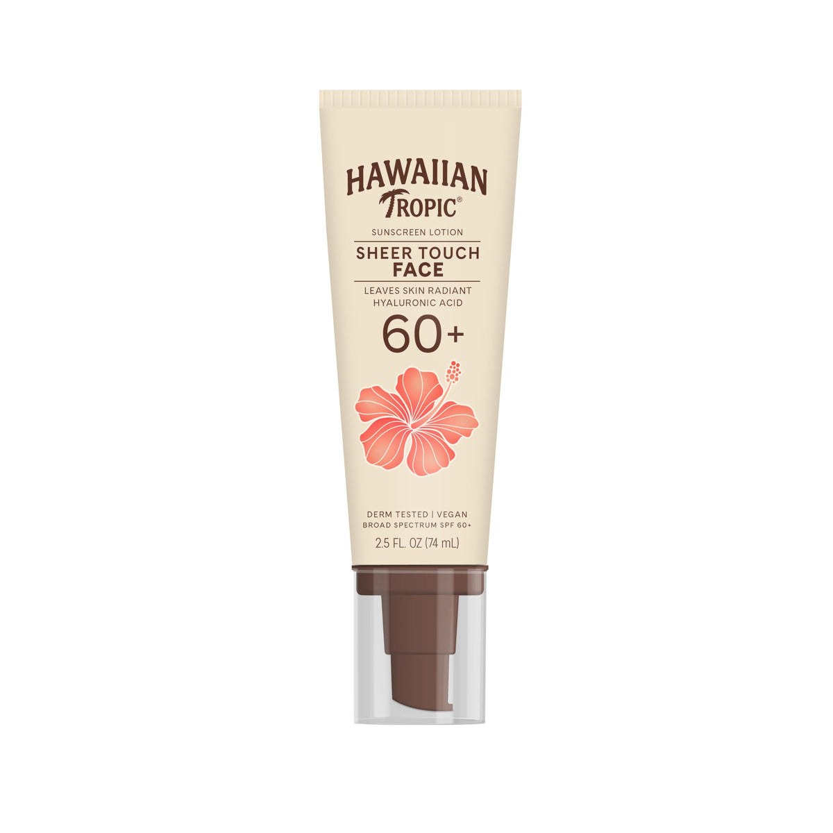 Hawaiian Tropic Sheer Touch Face Sunscreen SPF 60 front view