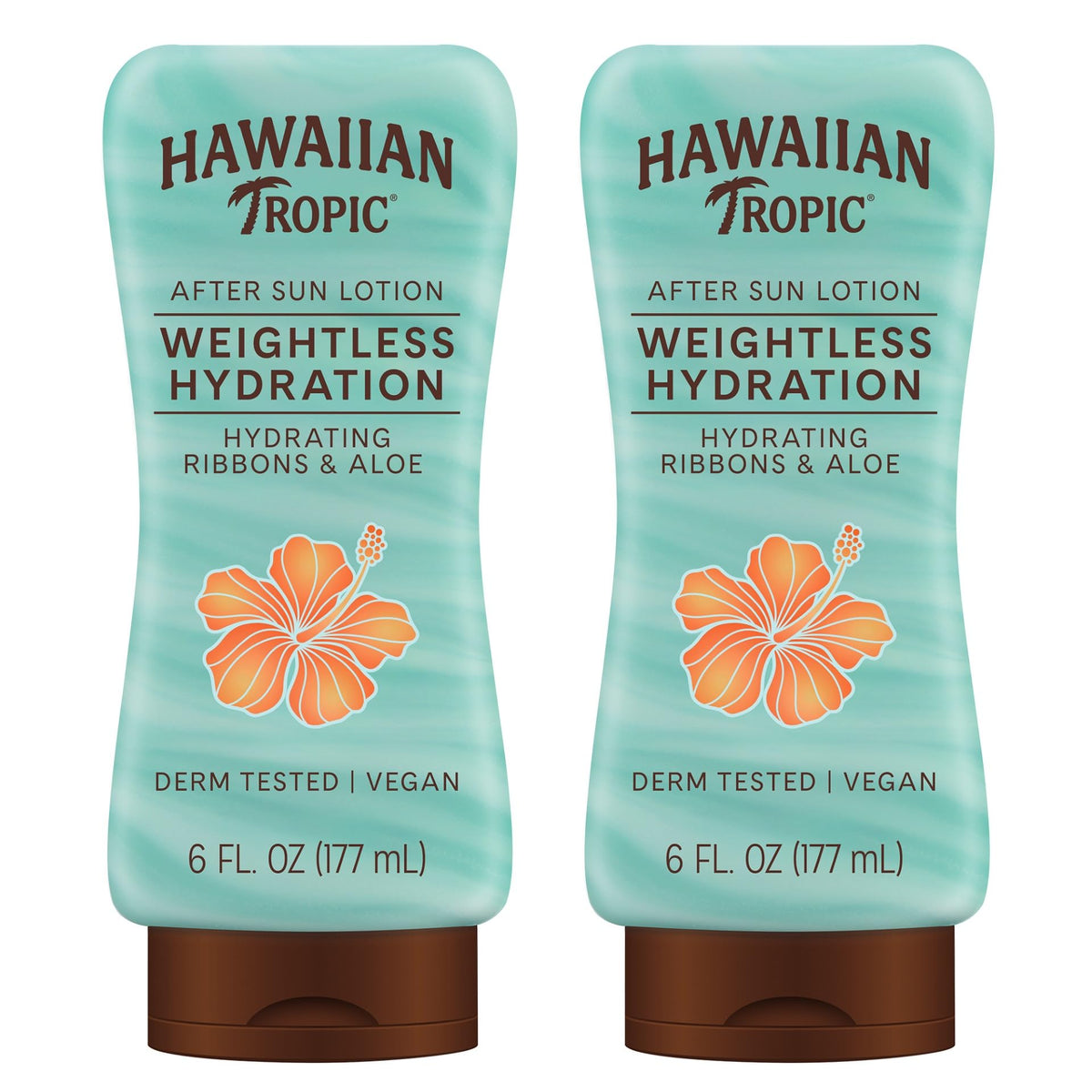 Hawaiian Tropic Weightless Hydration After Sun Lotion front view, 6 fl oz