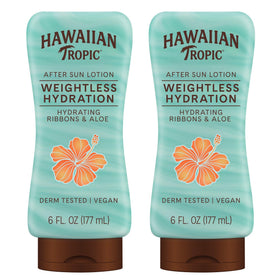 Hawaiian Tropic Weightless Hydration After Sun Lotion front view, 6 fl oz