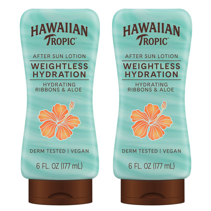 Hawaiian Tropic Weightless Hydration After Sun Lotion front view, 6 fl oz
