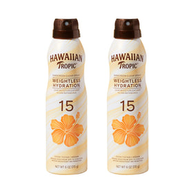 Hawaiian Tropic Weightless Hydration SPF 15 Sunscreen Spray front view