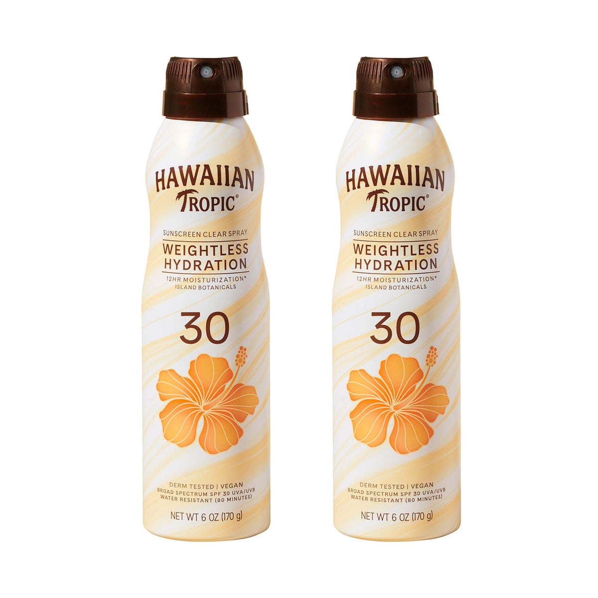 Hawaiian Tropic Weightless Hydration SPF 30 Sunscreen Spray front view