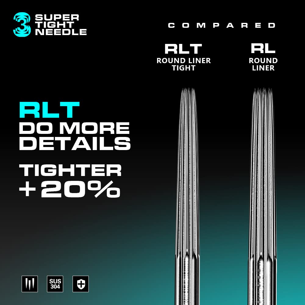 HAWINK Tattoo Cartridge Needles semi-transparent view
