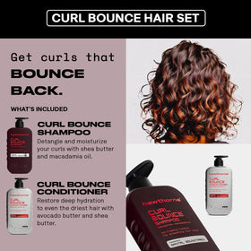 Hawthorne Curl Bounce Shampoo application on wet hair