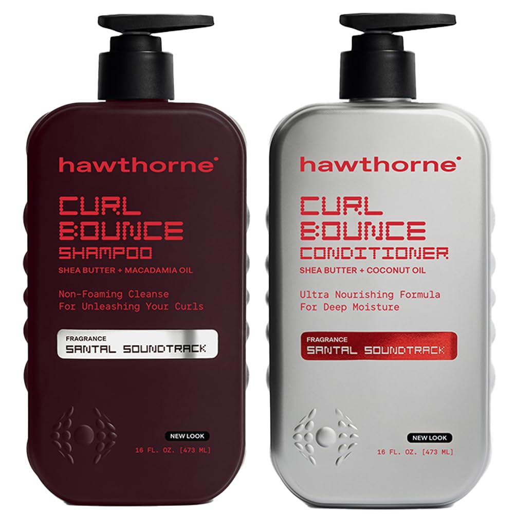 Hawthorne Curl Bounce Shampoo front view 16 oz bottle