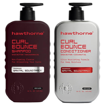 Hawthorne Curl Bounce Shampoo front view 16 oz bottle
