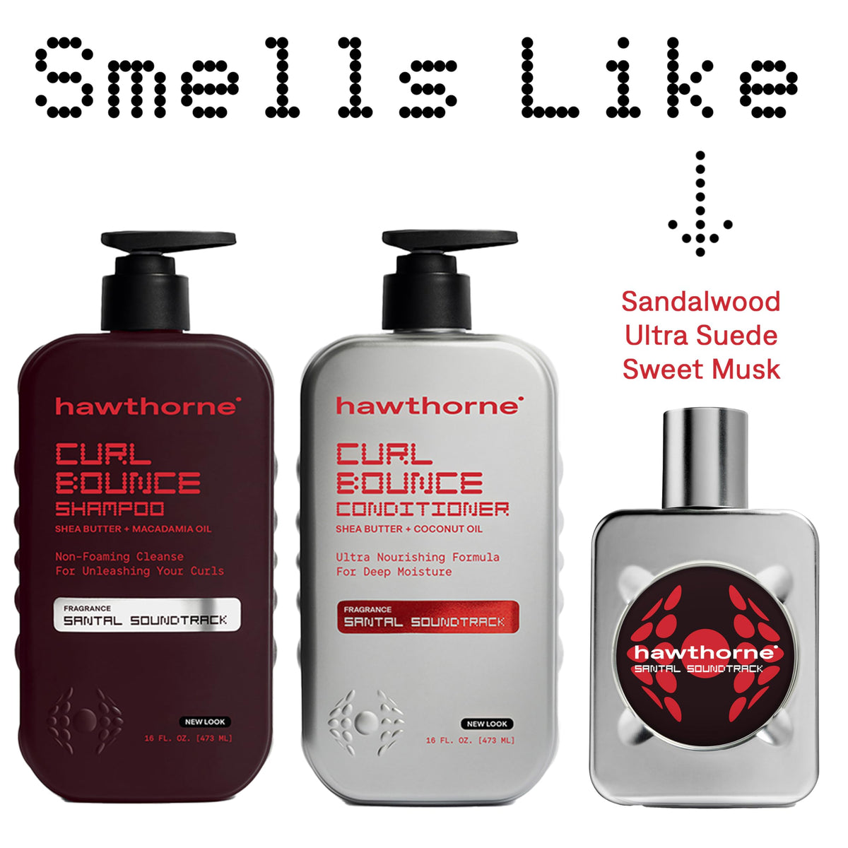 Hawthorne Curl Bounce Shampoo texture on hand