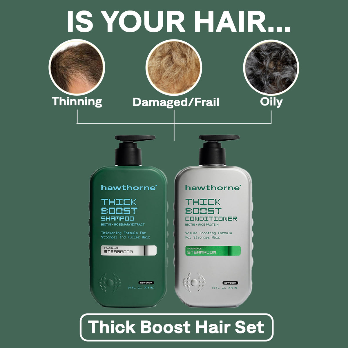 Hawthorne Thick support Conditioner front view 16 Fl Oz