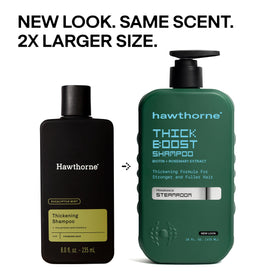 Hawthorne Thick support Shampoo and Conditioner set with natural ingredients