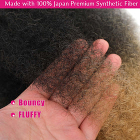 Hbegant Afro Twist Hair 24 Inch 3 Packs in various tones
