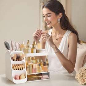 HBlife bathroom organizer in a modern bathroom setting