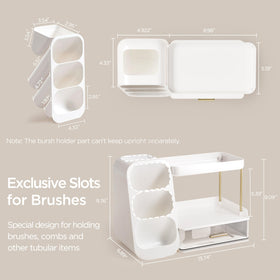 HBlife bathroom organizer with skincare products displayed