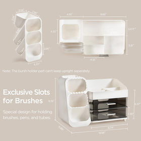 HBlife Makeup Organizer on a bathroom counter