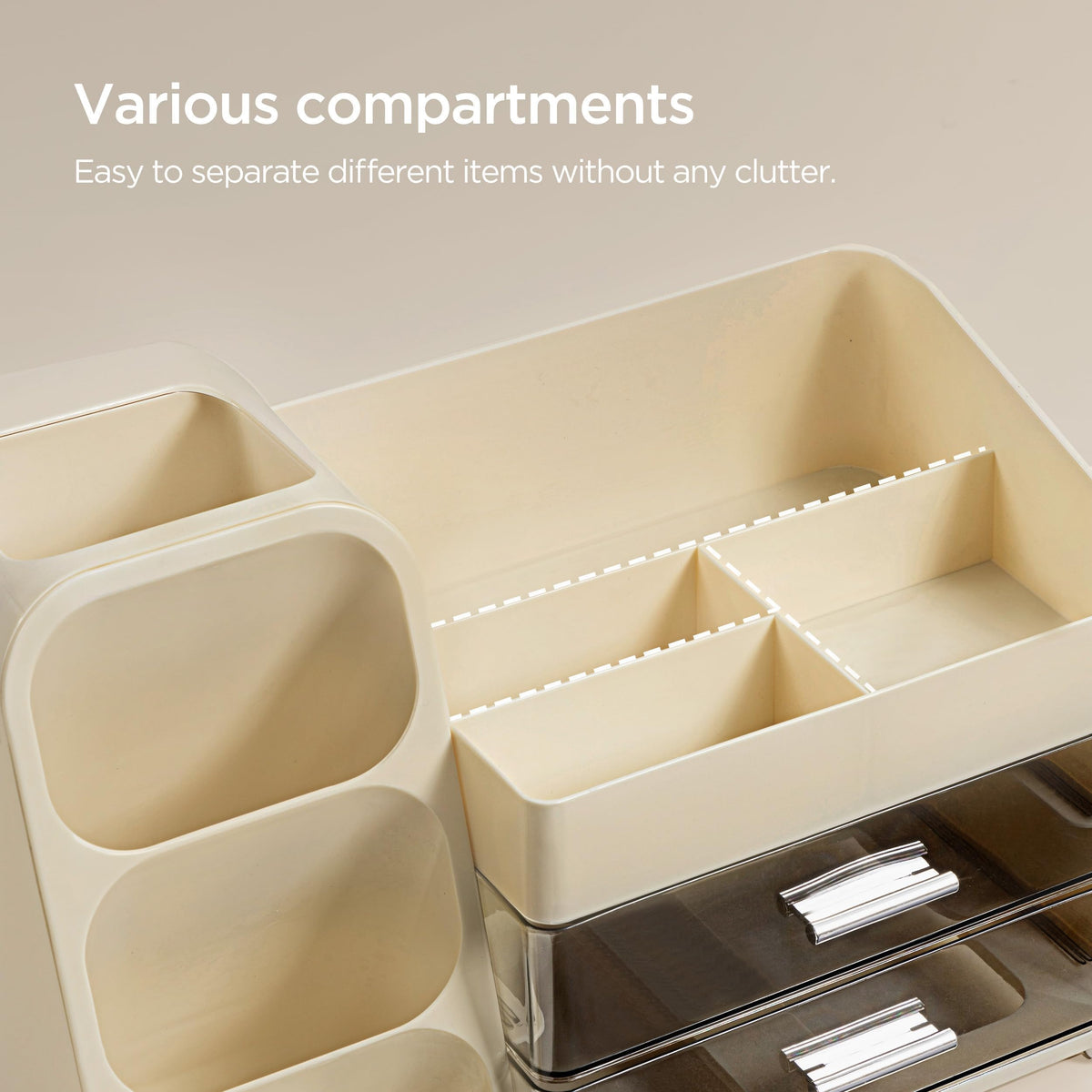 HBlife Makeup Organizer on bathroom counter