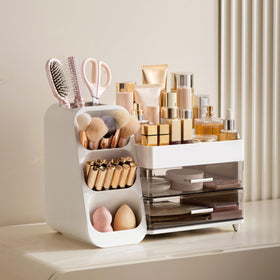 HBlife Makeup Organizer with drawers open