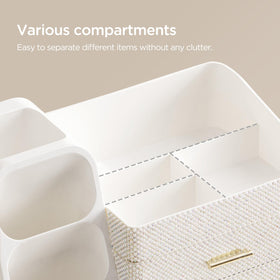 HBlife Makeup Organizer with skincare products and accessories