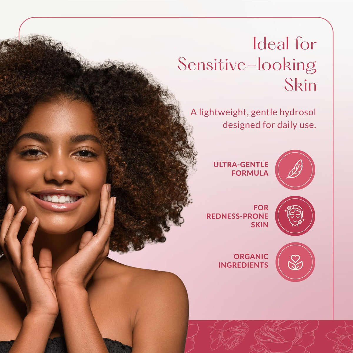 HBNO Organic Rose Water Spray in lifestyle setting