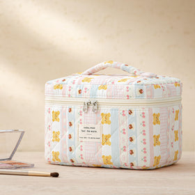 HBselect makeup bag set displayed on a vanity