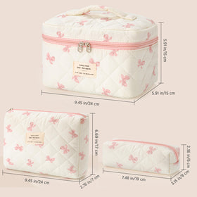 HBselect makeup bag set displayed on a vanity