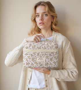 HBselect Makeup Bag Set folded for travel