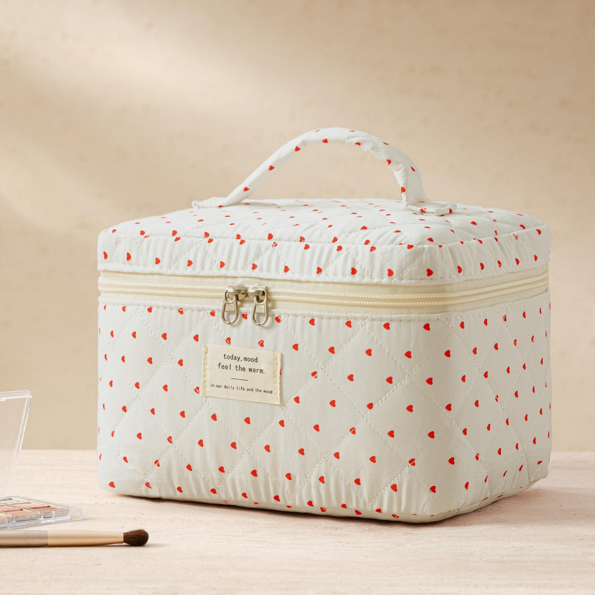 HBselect makeup bags stacked for display