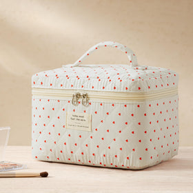 HBselect makeup bags stacked for display