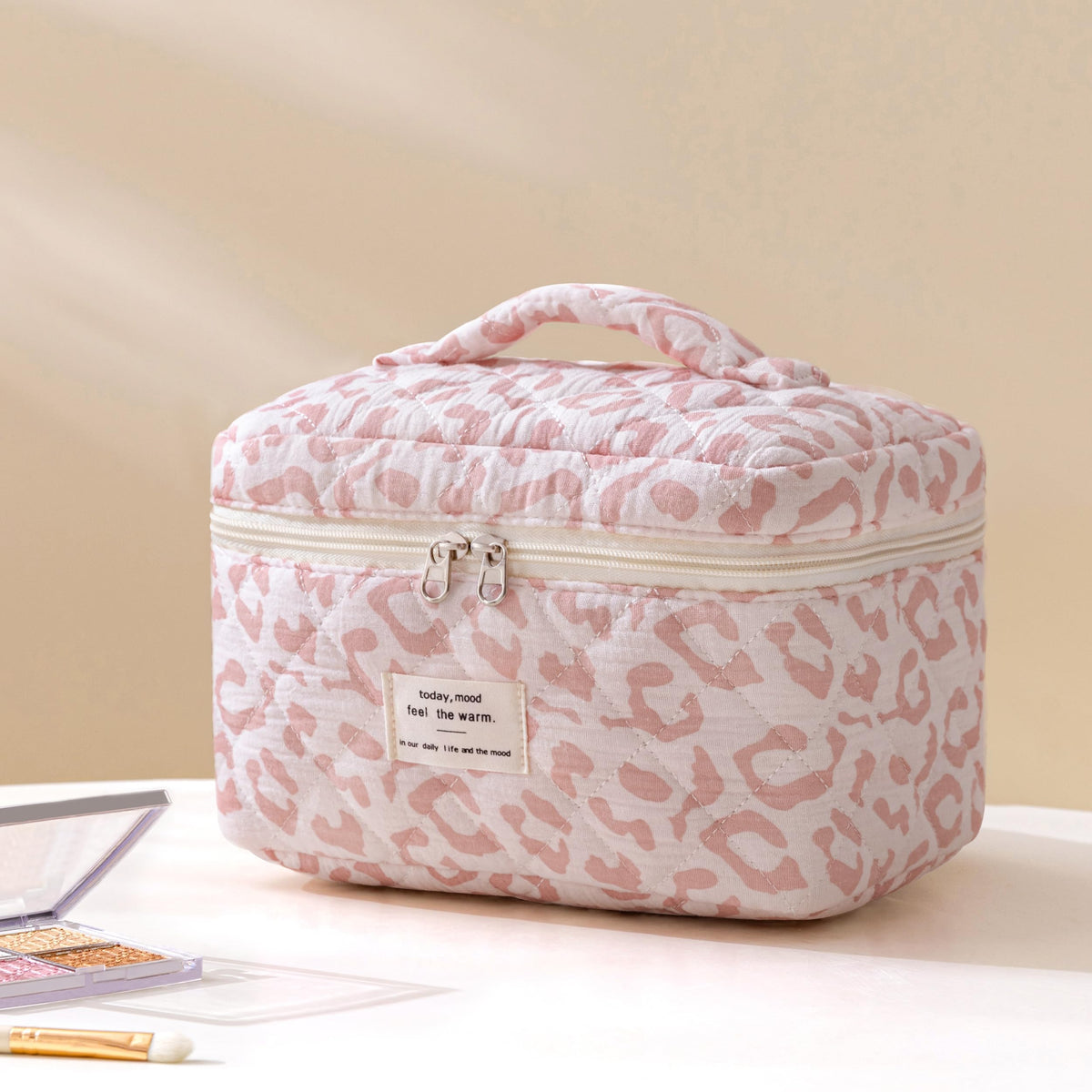 HBselect makeup bags stacked together showcasing sizes