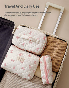 HBselect small makeup bag inside showing storage capacity