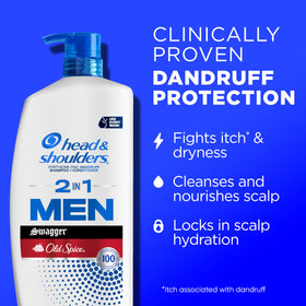 Head & Shoulders 2-in-1 Shampoo and Conditioner Old Spice Swagger back view