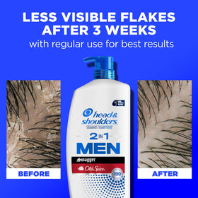 Head & Shoulders 2-in-1 Shampoo and Conditioner Old Spice Swagger close-up of bottle