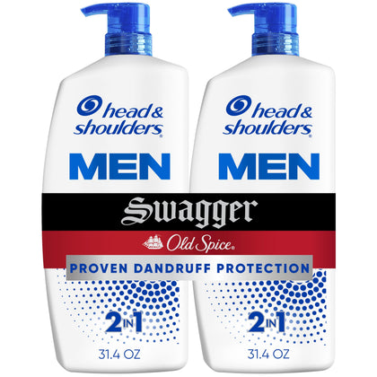 Head & Shoulders 2-in-1 Shampoo and Conditioner Old Spice Swagger front view