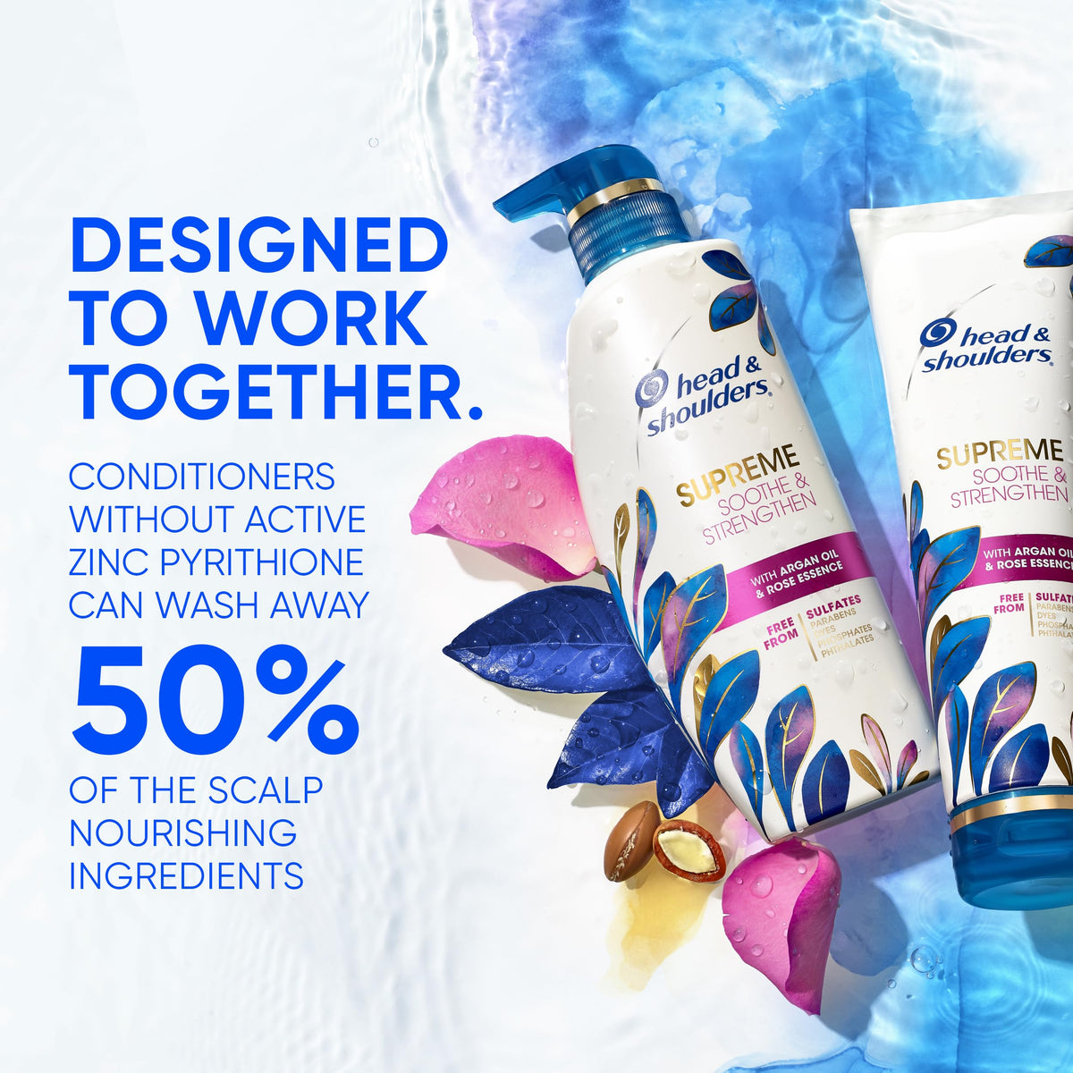 Head & Shoulders Anti-Dandruff Shampoo side view with cap