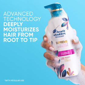 Head & Shoulders Anti-Dandruff Shampoo with floral background