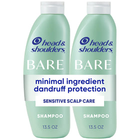 Head & Shoulders BARE Sensitive Scalp Care Shampoo twin pack front view