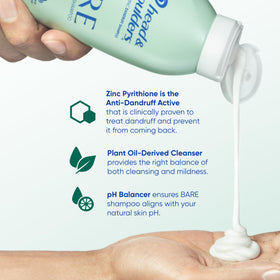 Head & Shoulders BARE shampoo bottle with ingredients list