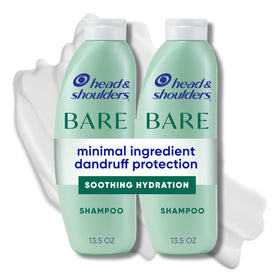 Head & Shoulders BARE Soothing Hydration Shampoo twin pack front view