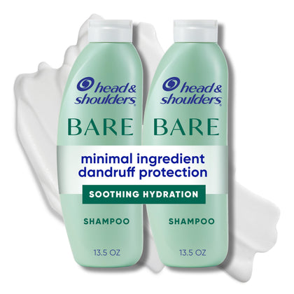 Head & Shoulders BARE Soothing Hydration Shampoo twin pack front view