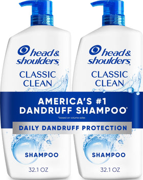 Head & Shoulders Classic Clean Anti-Dandruff Shampoo Twin Pack front view