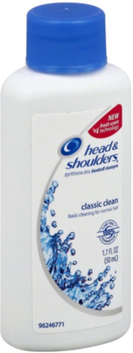 Head & Shoulders Classic Clean Dandruff Shampoo 1.7oz travel size pack