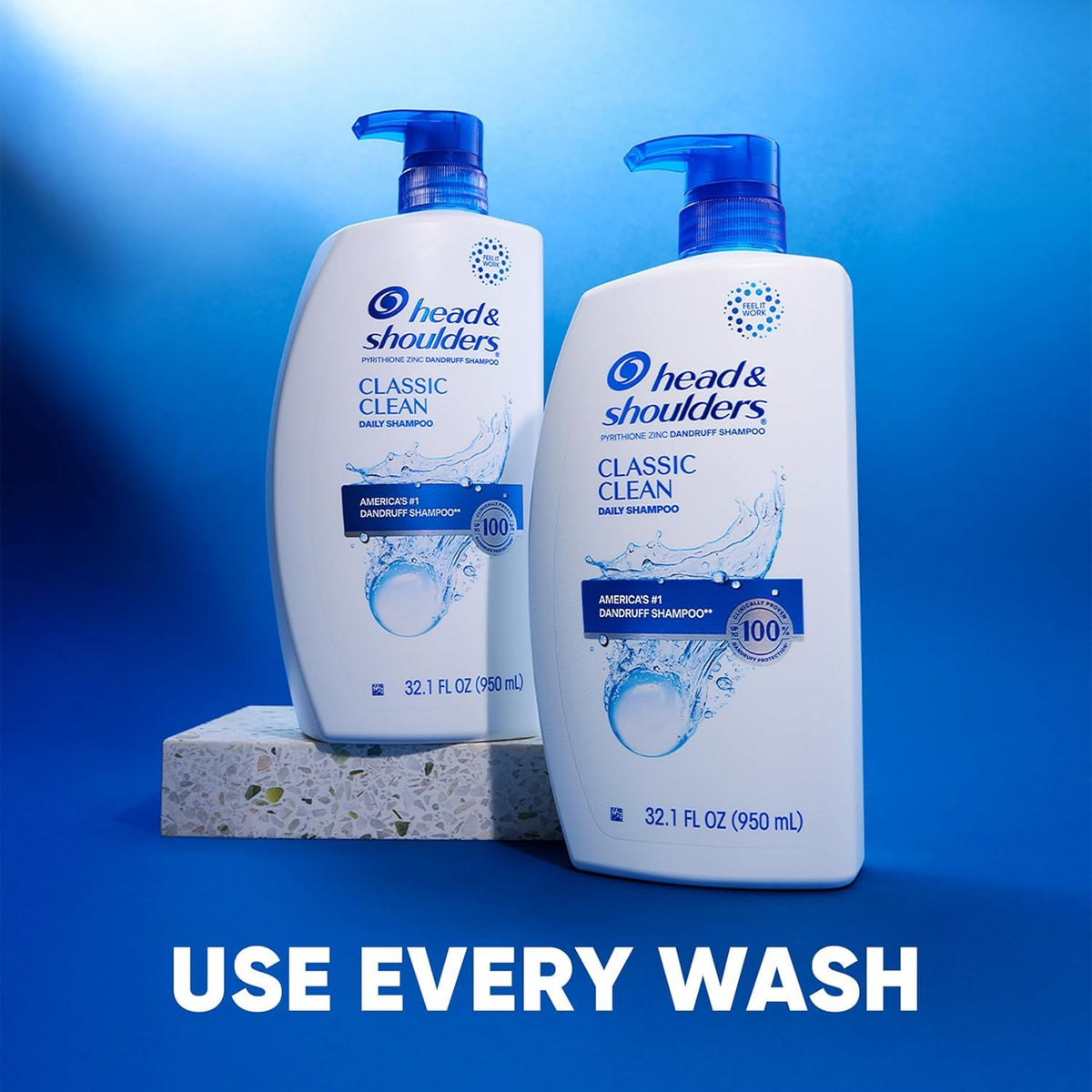 Head & Shoulders Classic Clean Shampoo showing texture