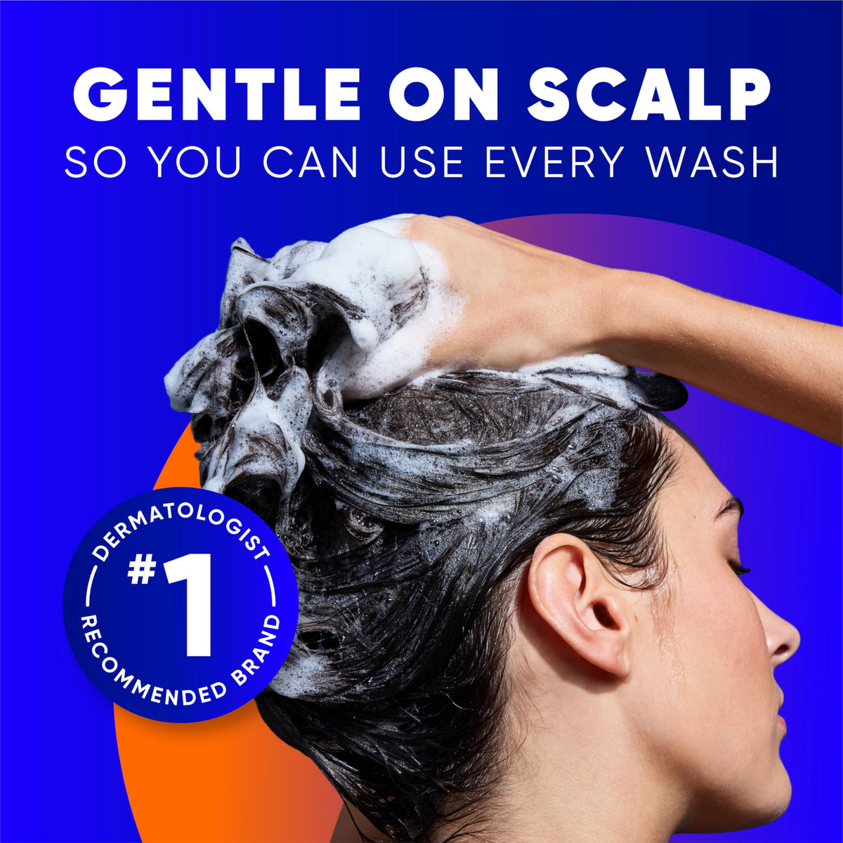 Head & Shoulders Clinical Strength Dandruff Defense Shampoo application on hair