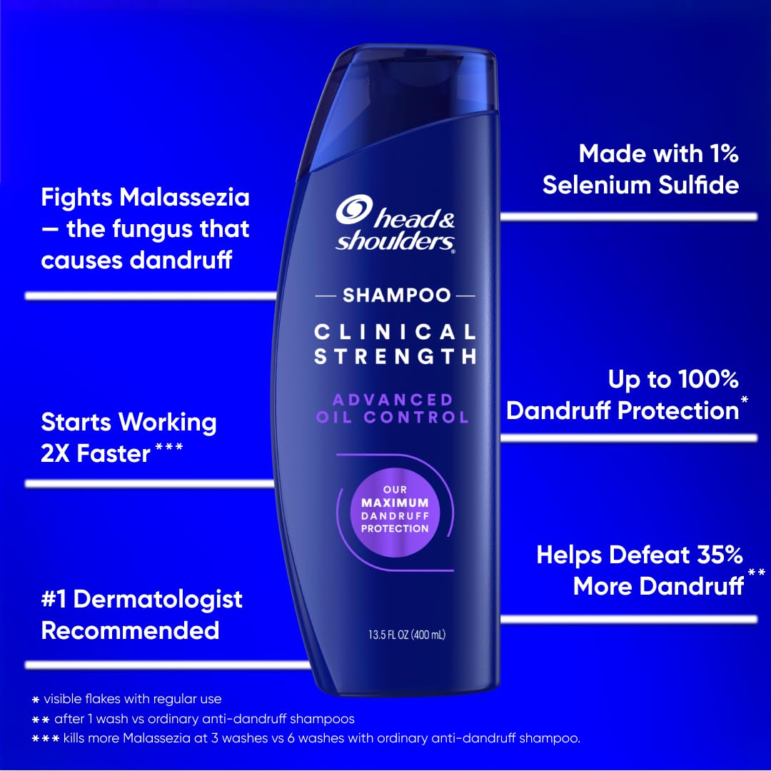 Head & Shoulders Clinical Strength Shampoo back view