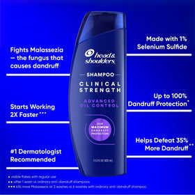 Head & Shoulders Clinical Strength Shampoo back view